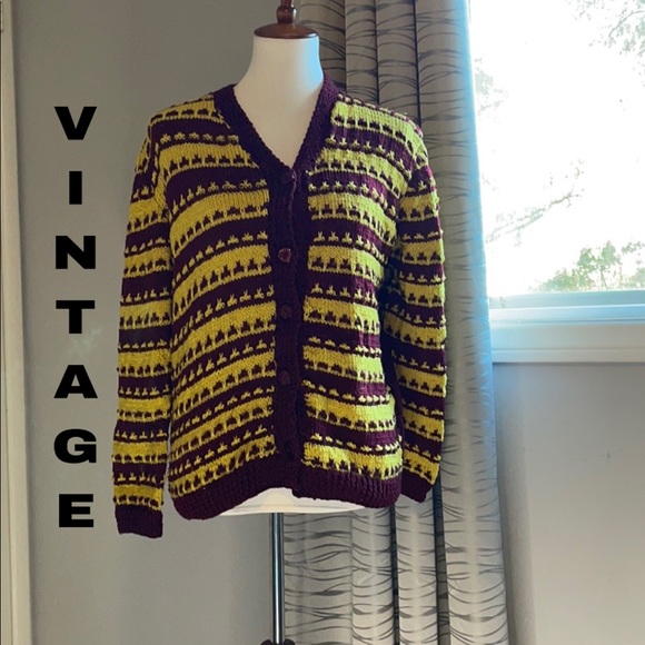 Vintage chunky cardigan - Picture 1 of 6